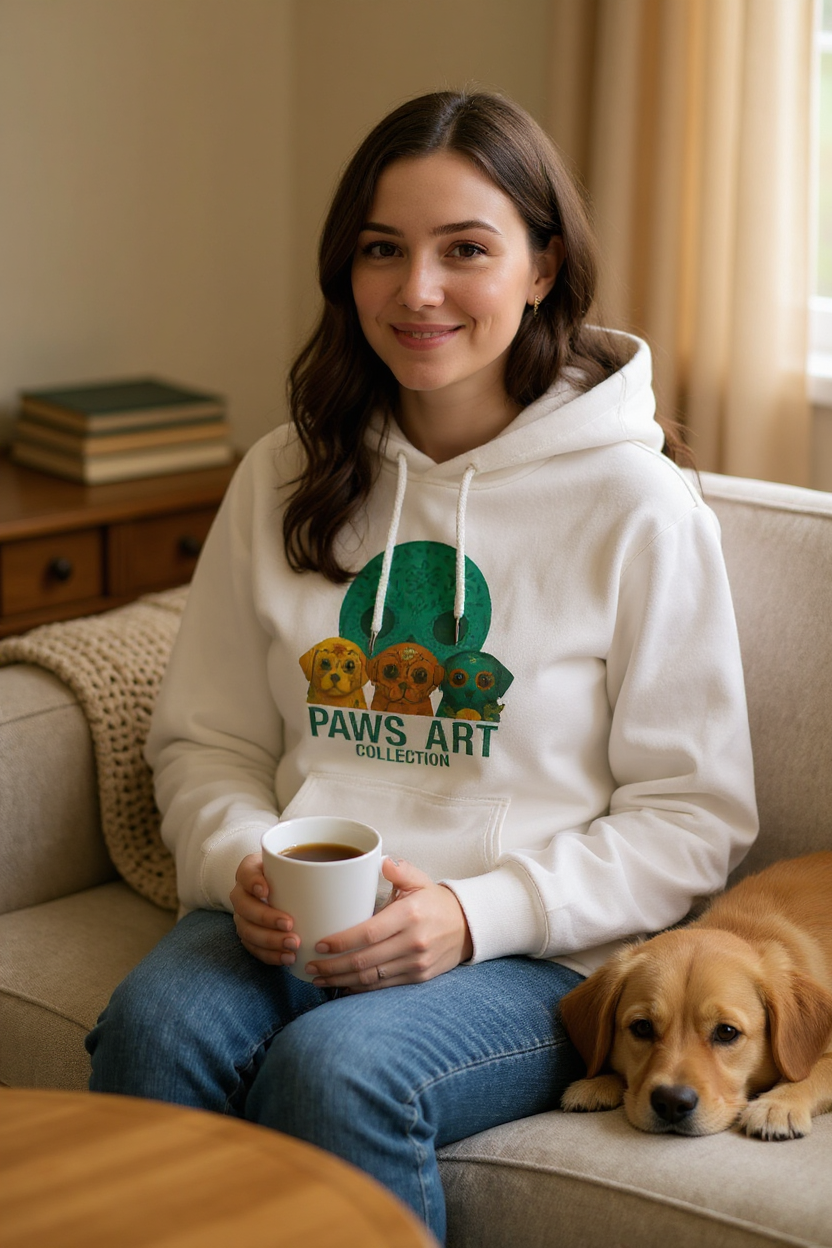 PAWS Art Collection Hoodie(Dia de los Muertos Edition Teal Moon)